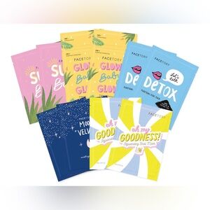 FaceTory Collection Facial Mask….Variety Pack…Pack Of 10…New/Sealed